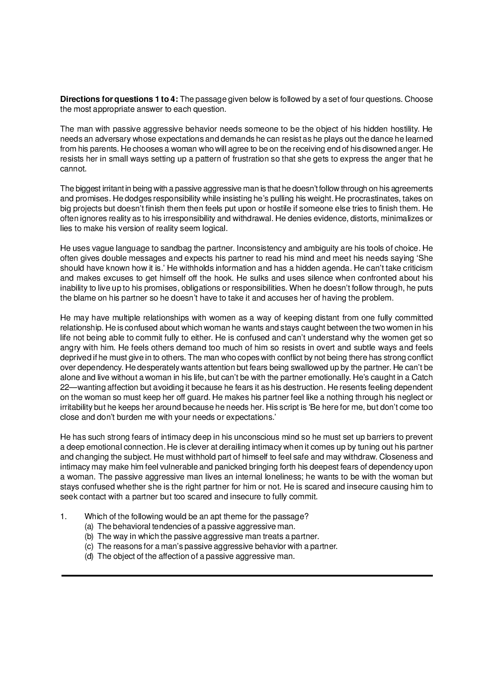 CAT Mock Test Paper - 5 Questions & Explanations - Page 2