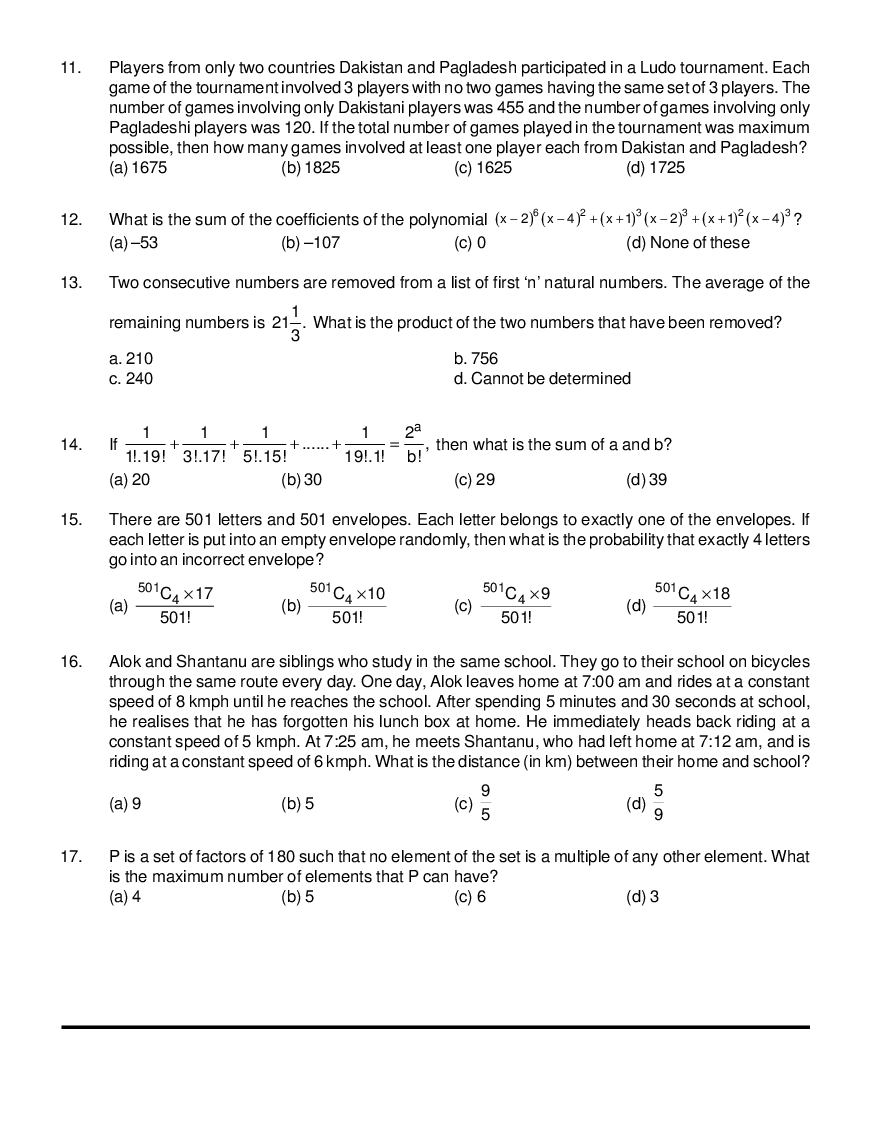 CAT Mock Test Paper - 8 Questions & Explanations - Page 3