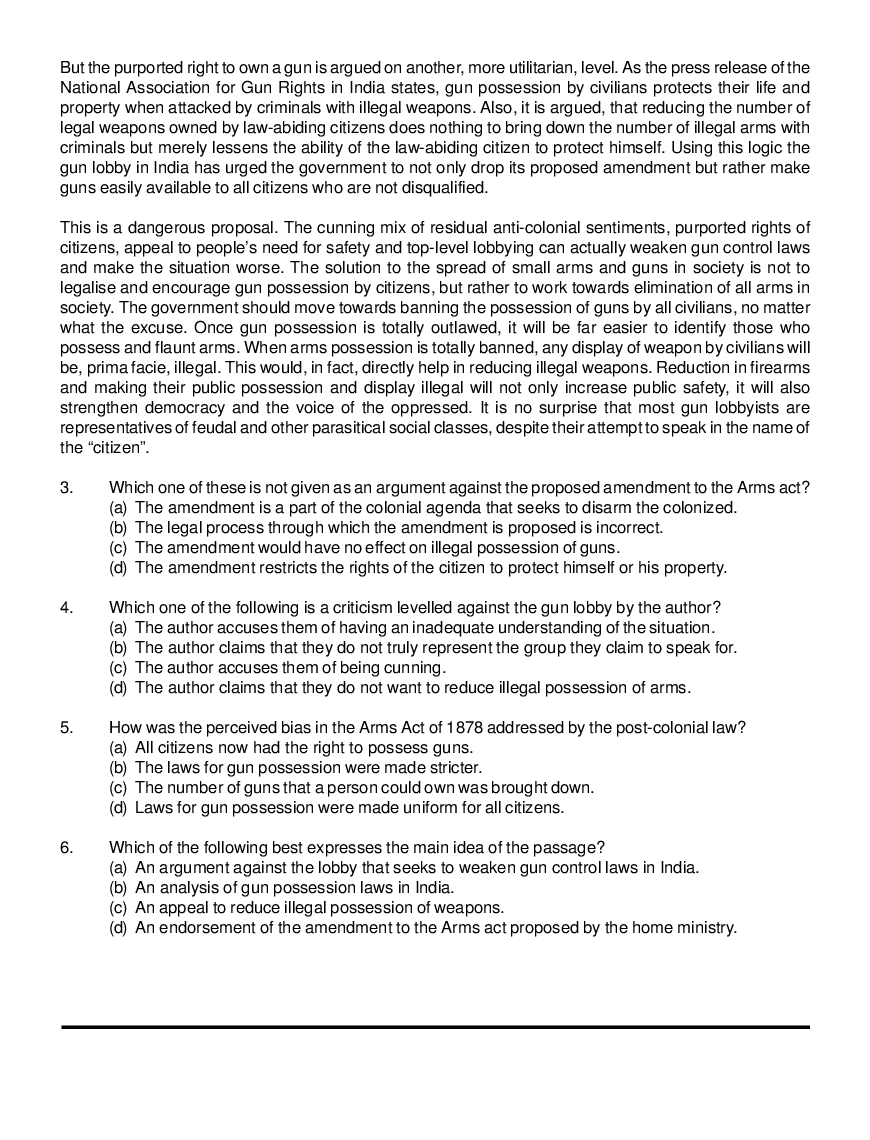 CAT Mock Test Paper - 9 Questions & Explanations - Page 3