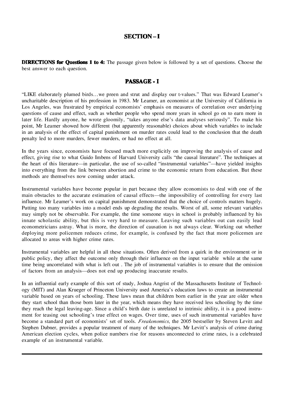CAT Mock Test Paper - 11 Questions & Explanations - Page 2
