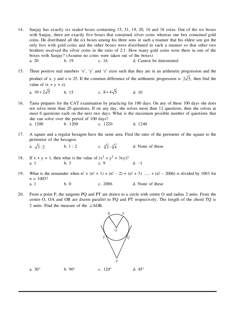 CAT Mock Test Paper - 13 Questions & Explanations - Page 4