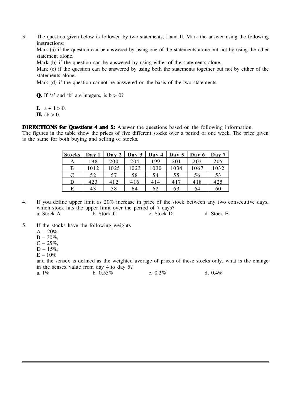 CAT Mock Test Paper - 14 Questions & Explanations - Page 3