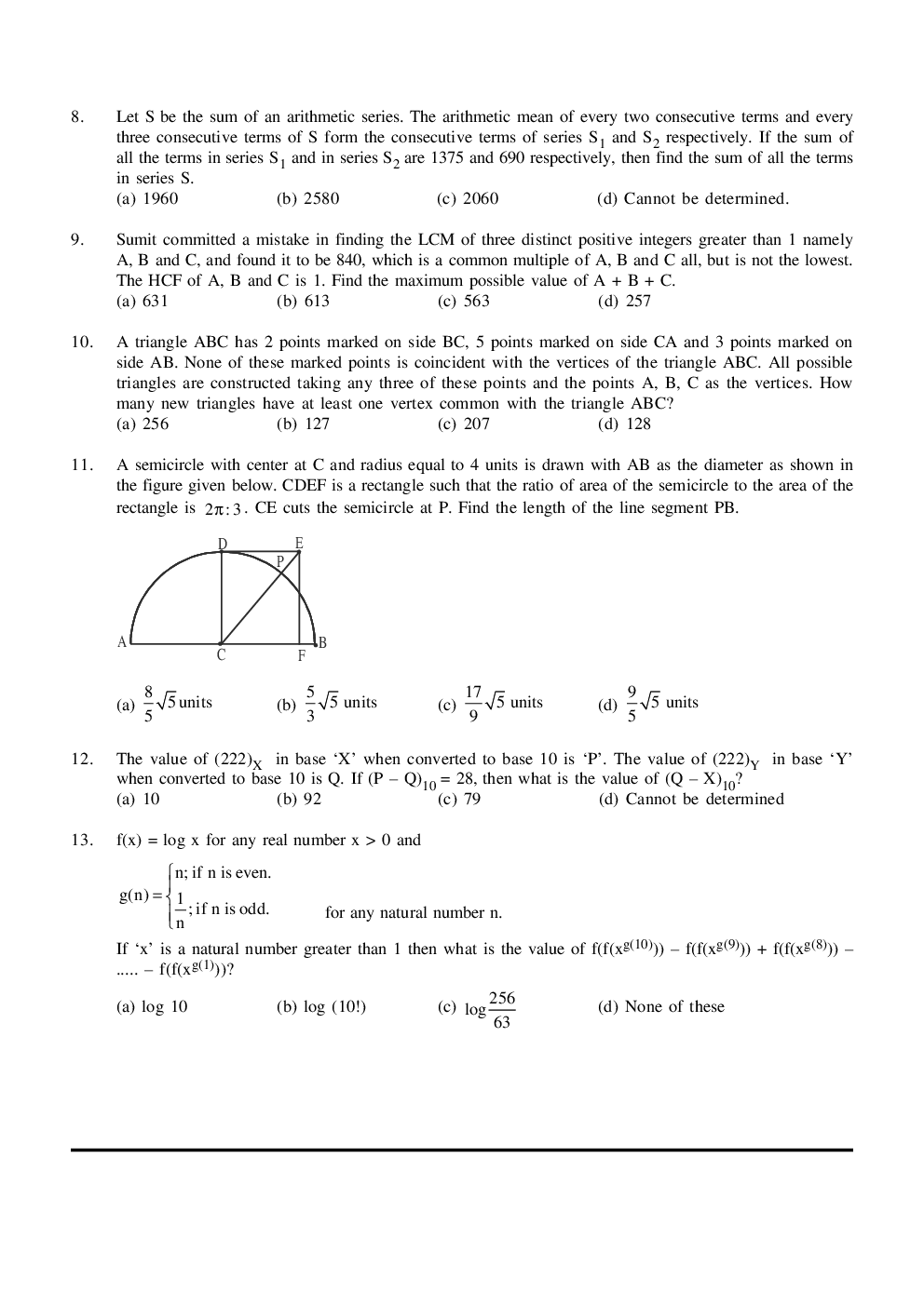 CAT Mock Test Paper - 18 Questions & Explanations - Page 3