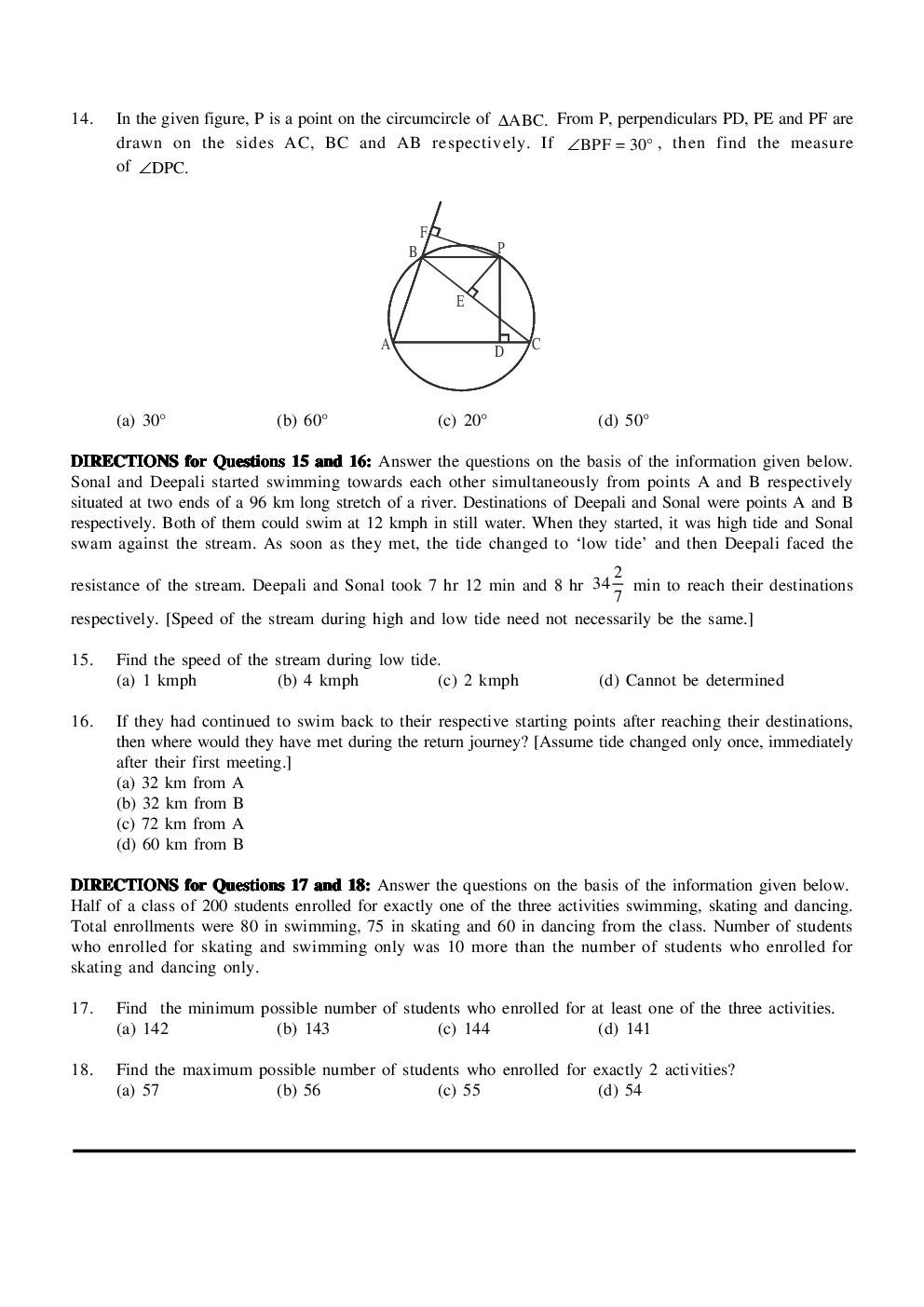 CAT Mock Test Paper - 18 Questions & Explanations - Page 4