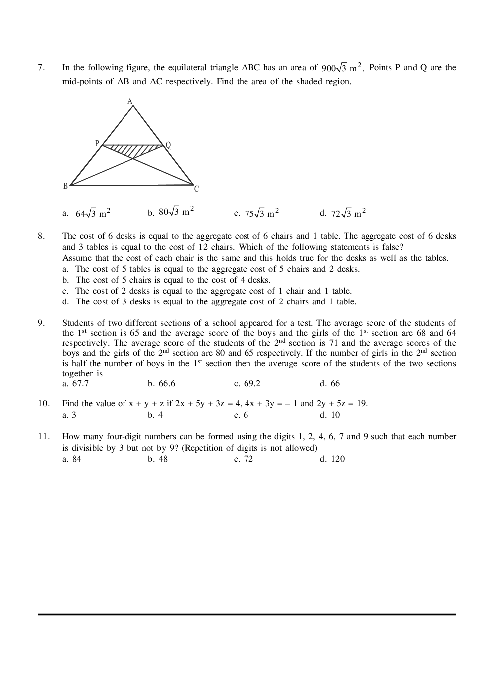 CAT Mock Test Paper - 22 Questions & Explanations - Page 3