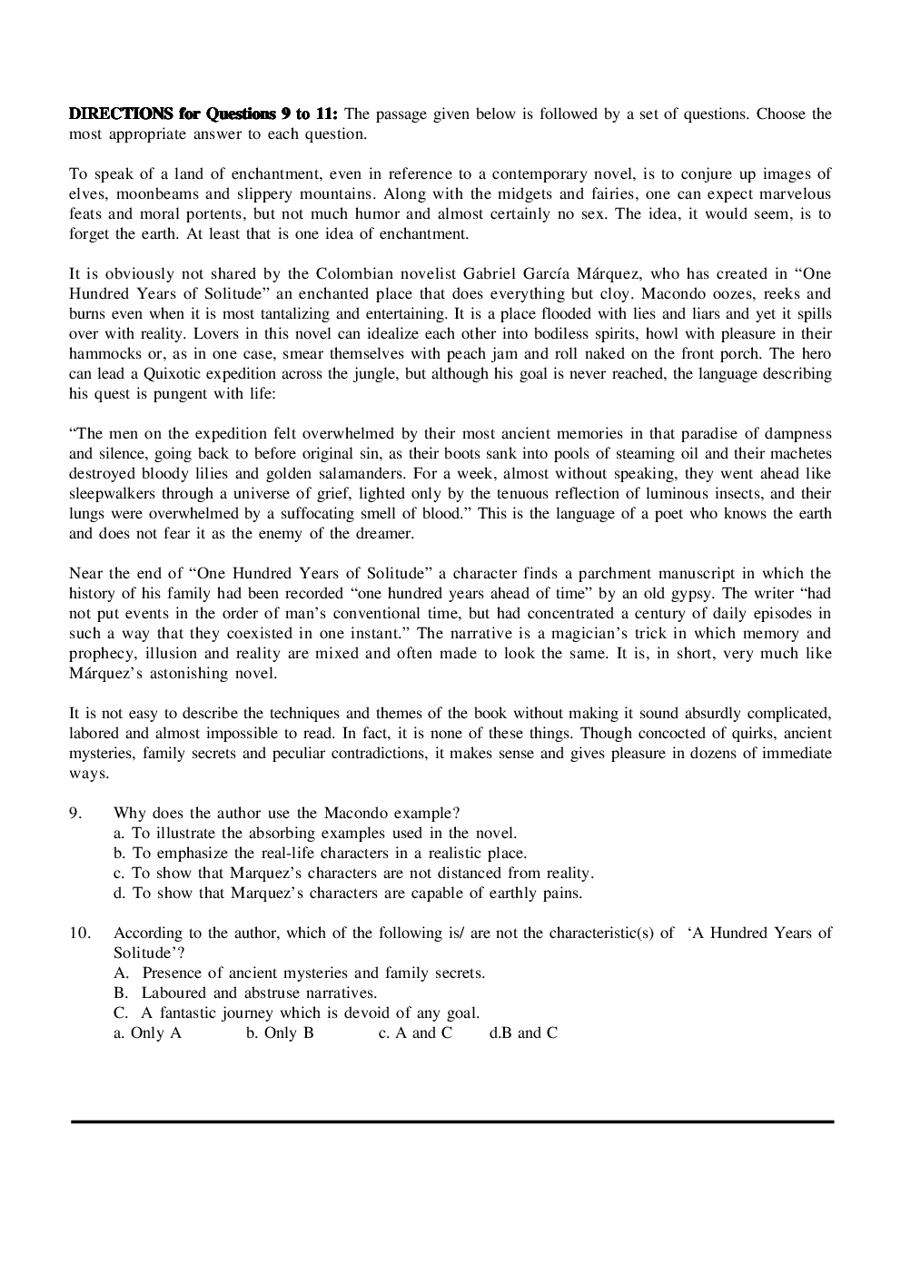 CAT Mock Test Paper - 24 Questions & Explanations - Page 4