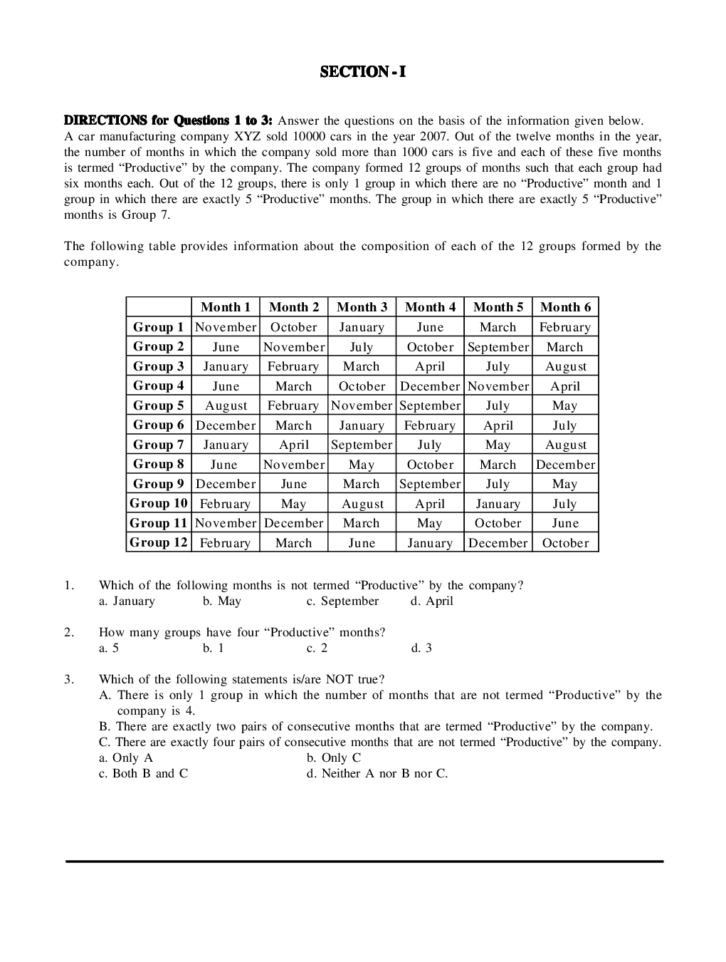 CAT Mock Test Paper - 25 Questions & Explanations - Page 2