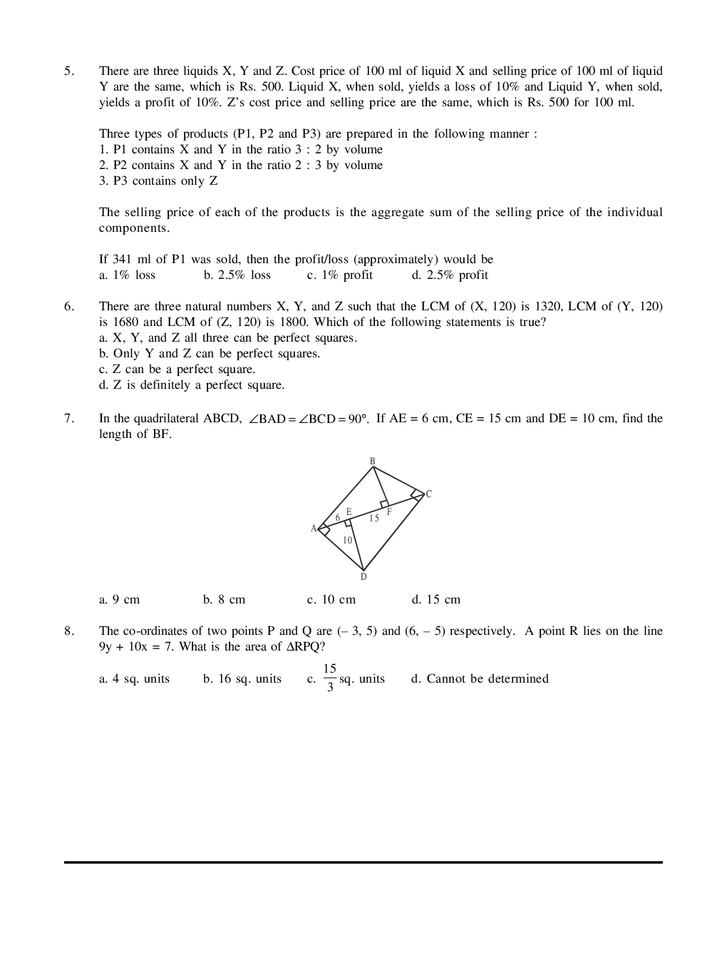 CAT Mock Test Paper - 27 Questions & Explanations - Page 3