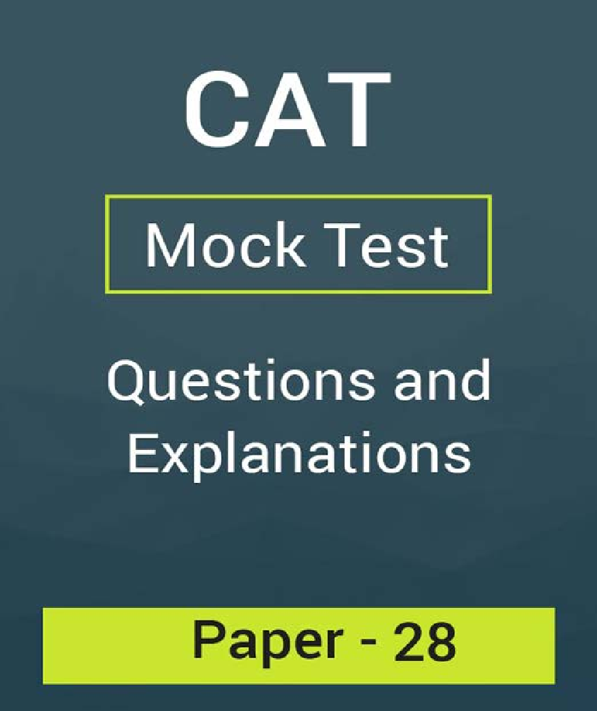 CAT Mock Test Paper - 28 Questions & Explanations - Page 1