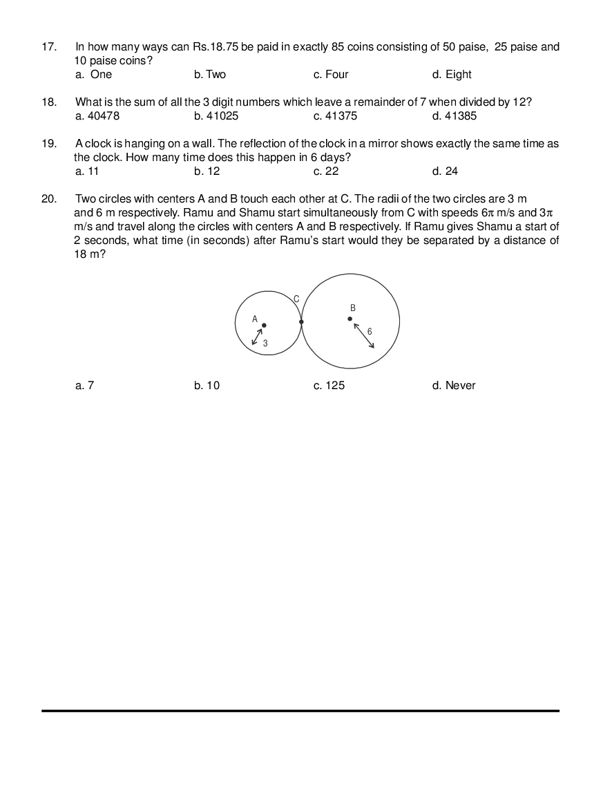 CAT Mock Test Paper - 28 Questions & Explanations - Page 4