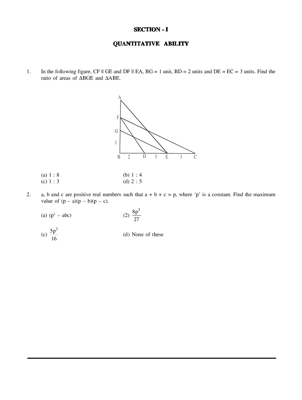 CAT Mock Test Paper - 30 Questions & Explanations - Page 2