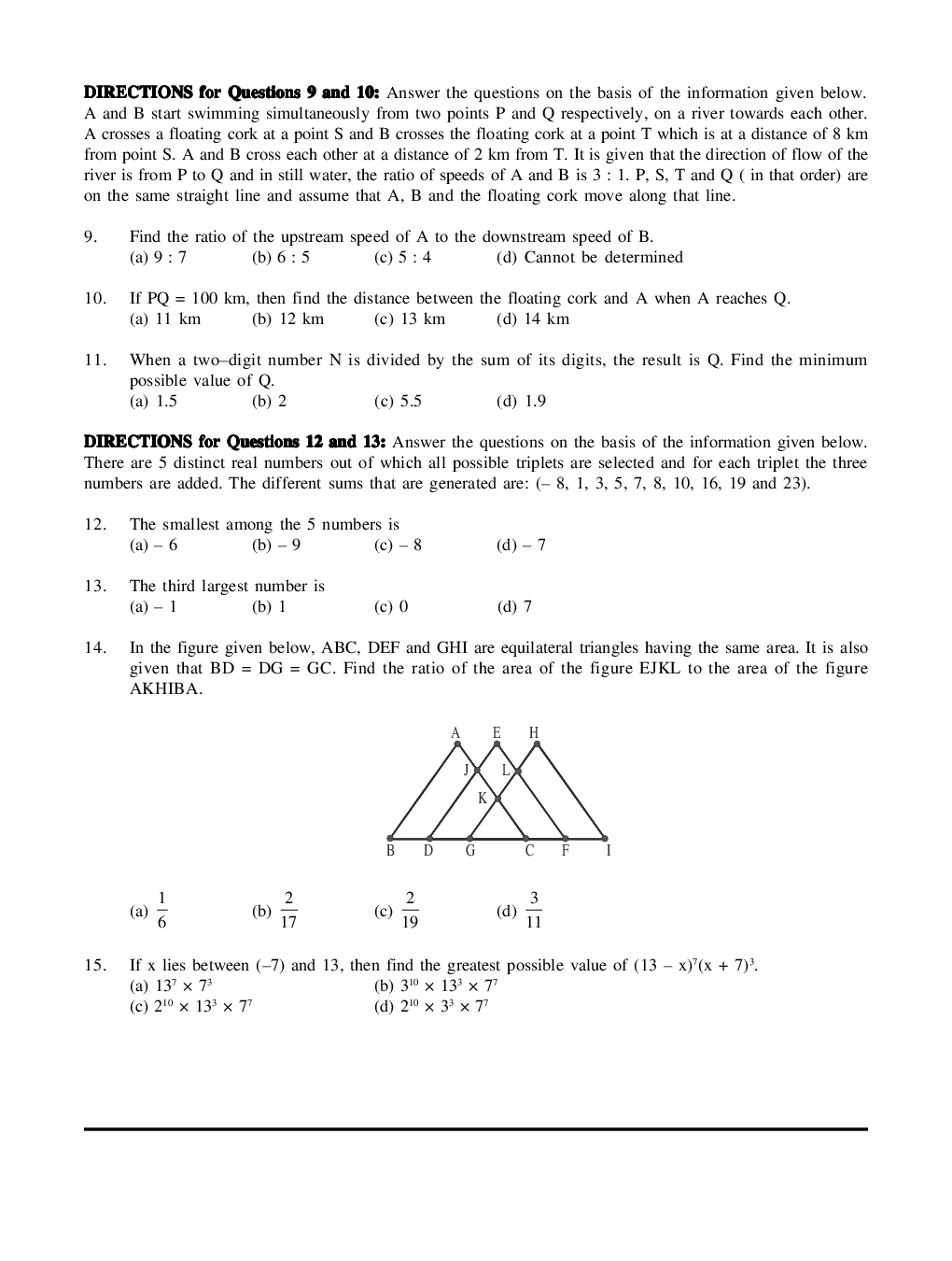 CAT Mock Test Paper - 30 Questions & Explanations - Page 5