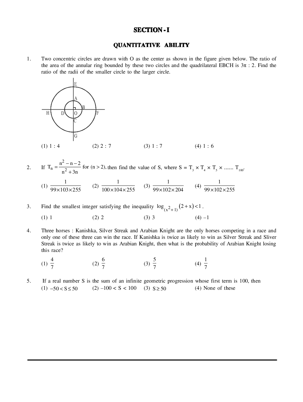 CAT Mock Test Paper - 33 Questions & Explanations - Page 2