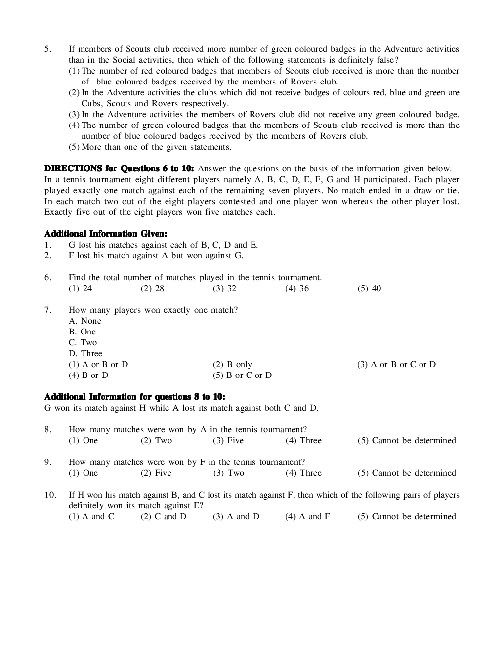 CAT Mock Test Paper - 37 Questions & Explanations - Page 3