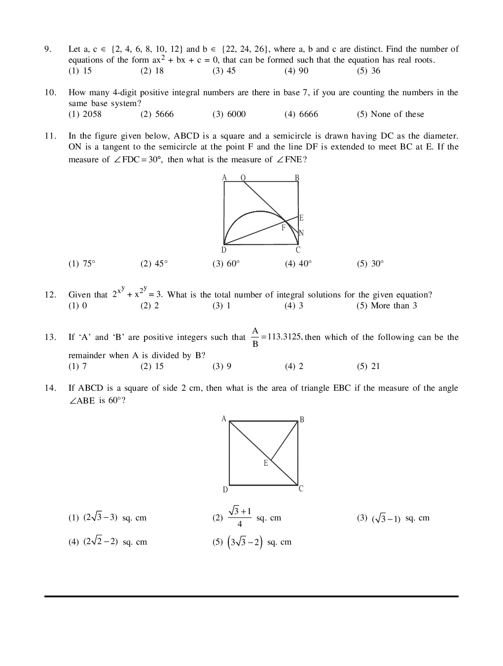 CAT Mock Test Paper - 44 Questions & Explanations - Page 3