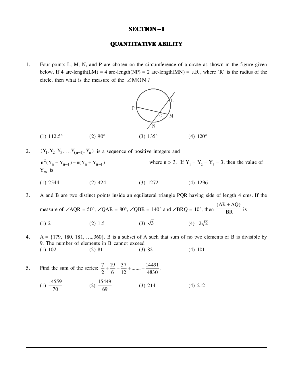 CAT Mock Test Paper - 50 Questions & Explanations - Page 2