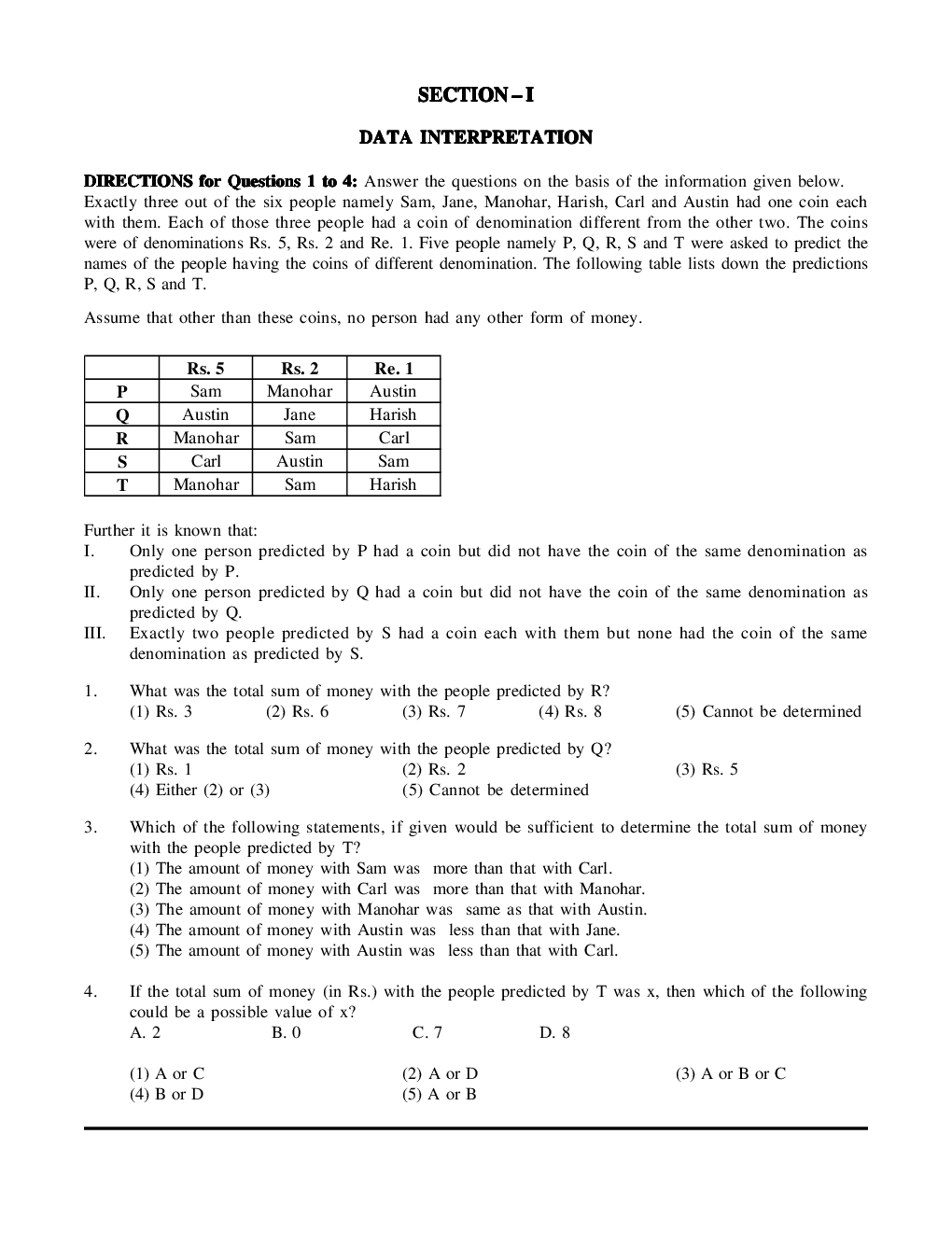 CAT Mock Test Paper - 51 Questions & Explanations - Page 2