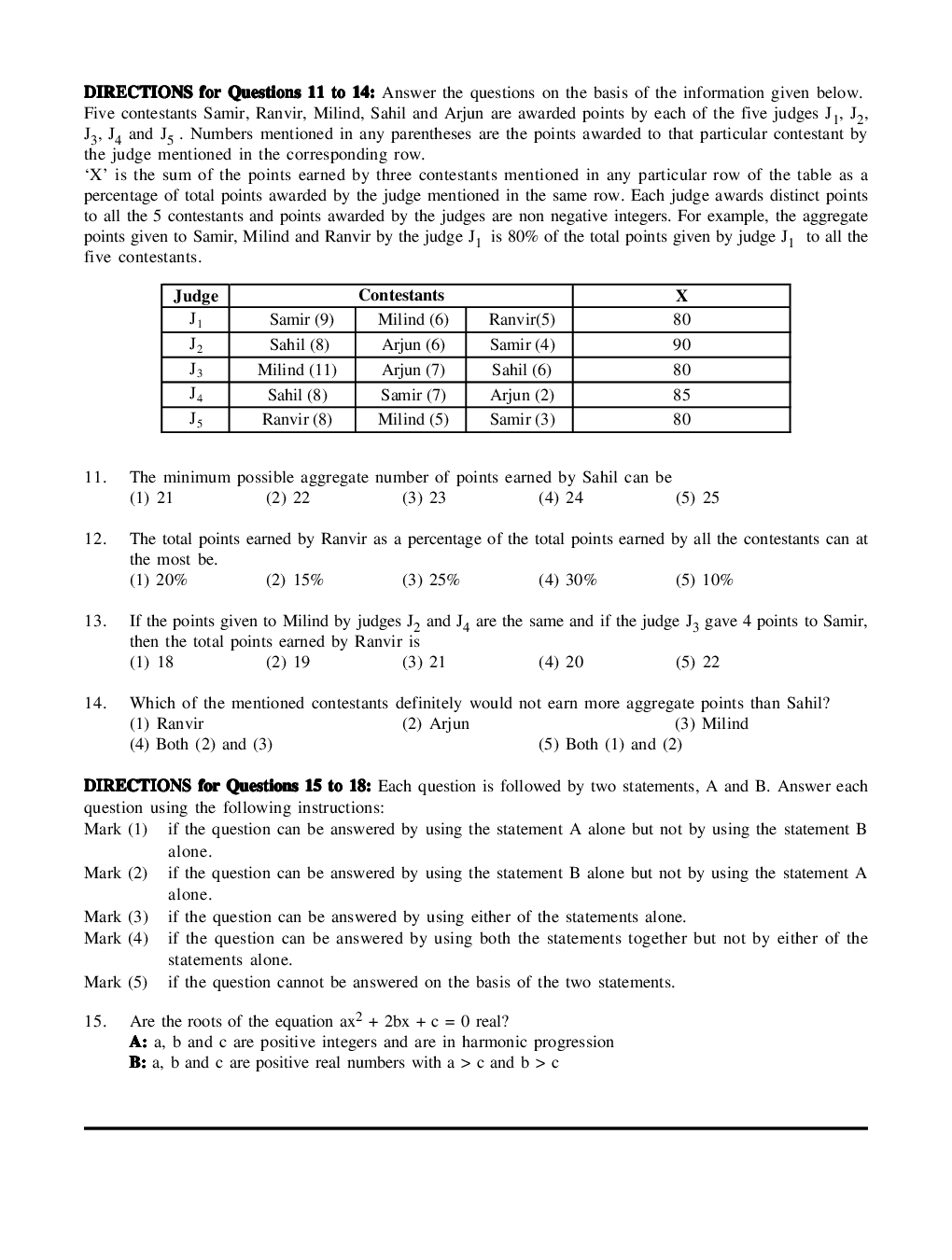 CAT Mock Test Paper - 52 Questions & Explanations - Page 4