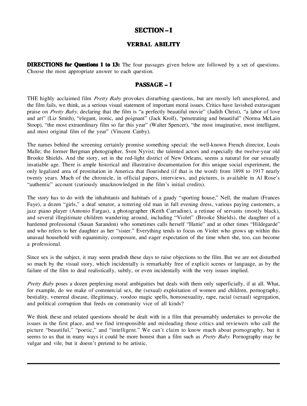 CAT Mock Test Paper - 53 Questions & Explanations - Page 2