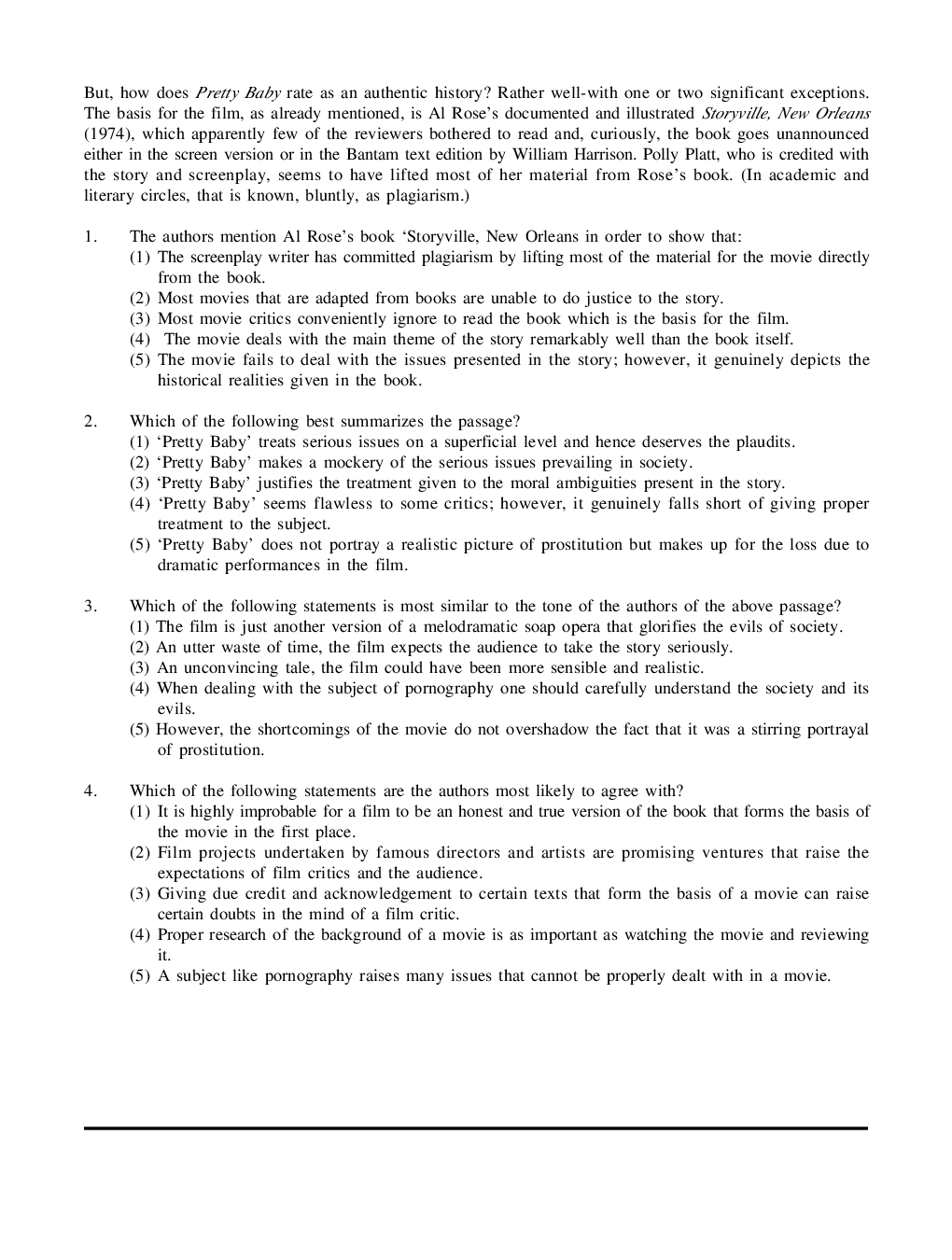 CAT Mock Test Paper - 53 Questions & Explanations - Page 3