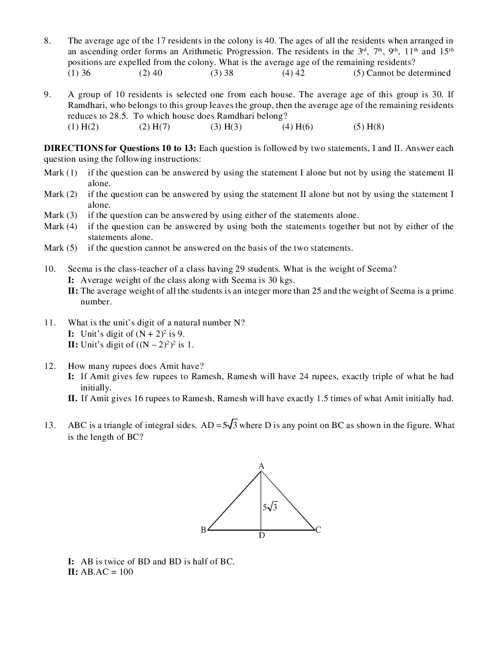 CAT Mock Test Paper - 54 Questions & Explanations - Page 4