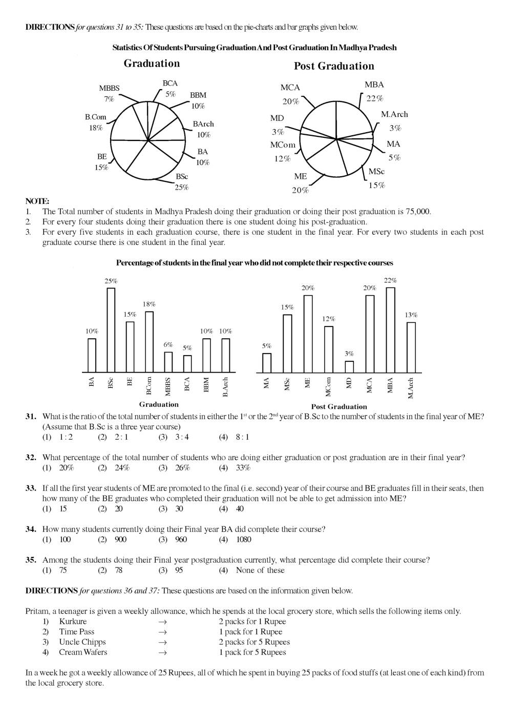 CAT Question With Answer Paper-1 - Page 5