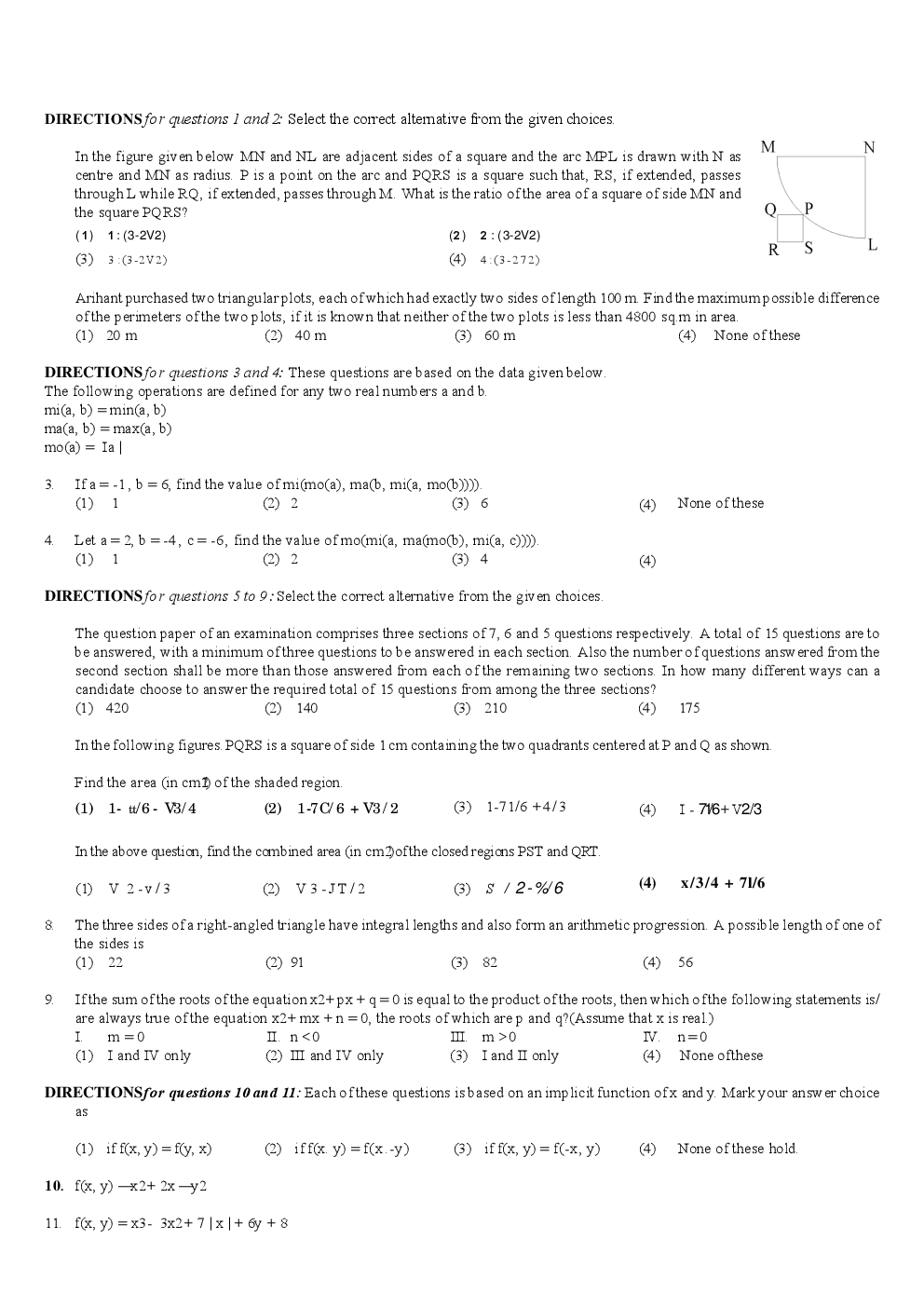 CAT Question With Answer Paper-2 - Page 2