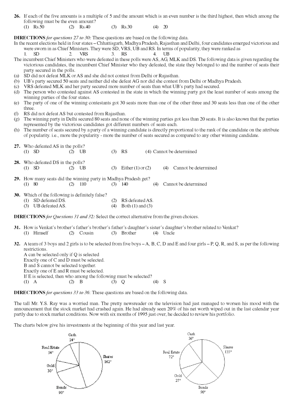 CAT Question With Answer Paper-4 - Page 4