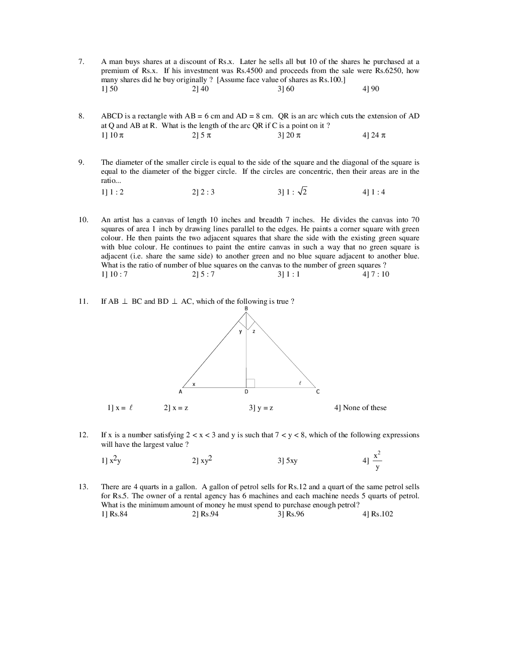 CAT Question With Answer Paper-6 - Page 3