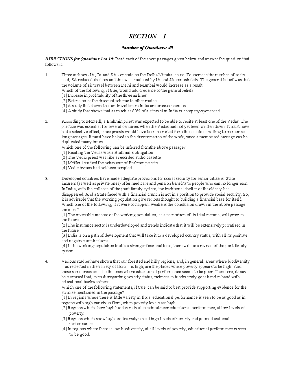 CAT Question With Answer Paper-9 - Page 2