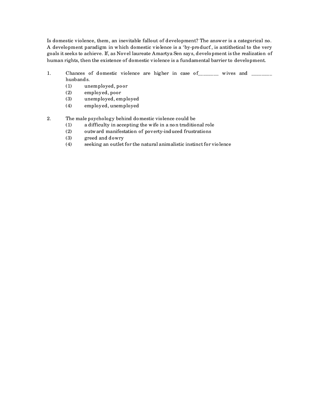 CAT Question With Answer Paper-12 - Page 4