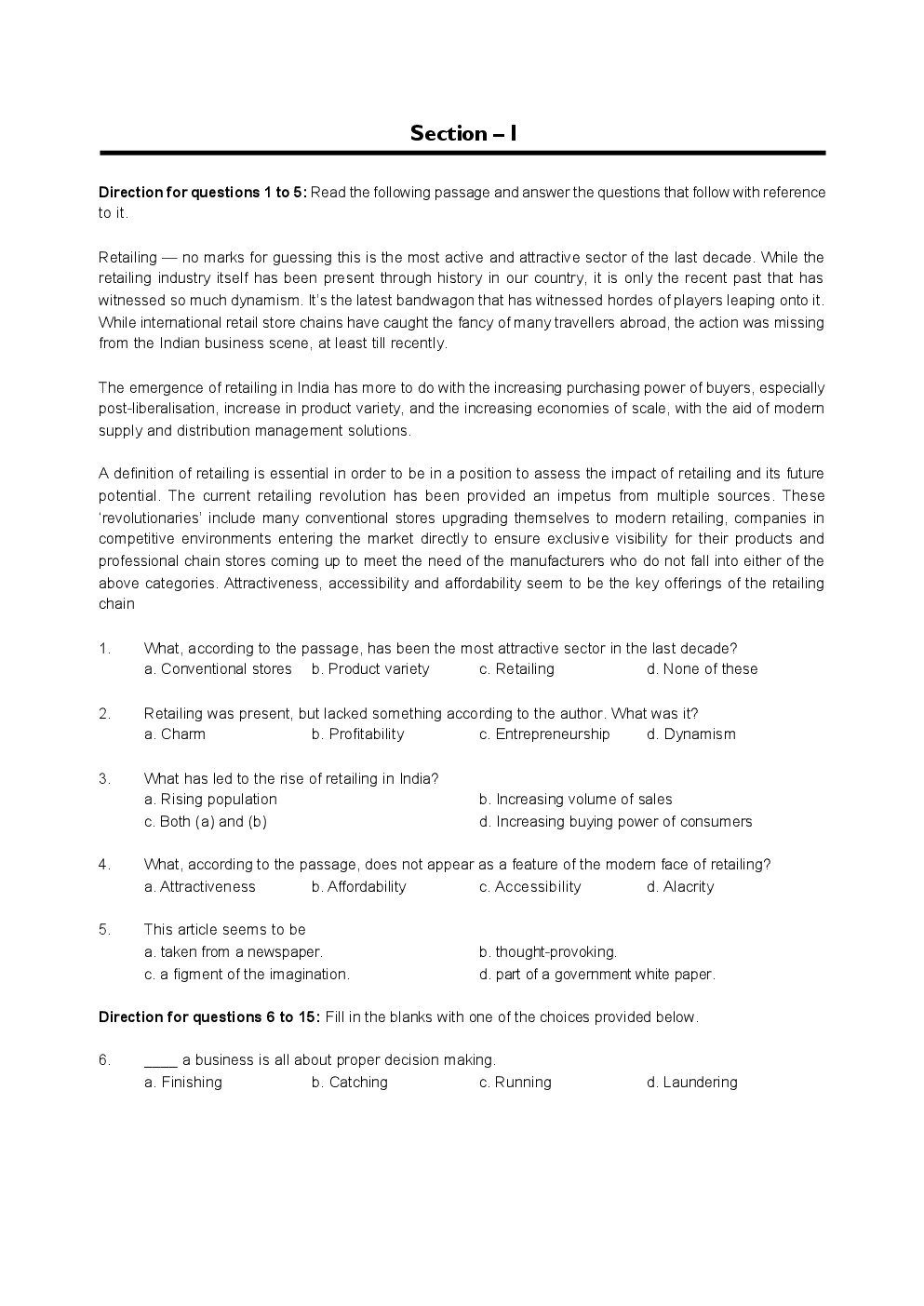 CAT Question With Answer Paper-13 - Page 2