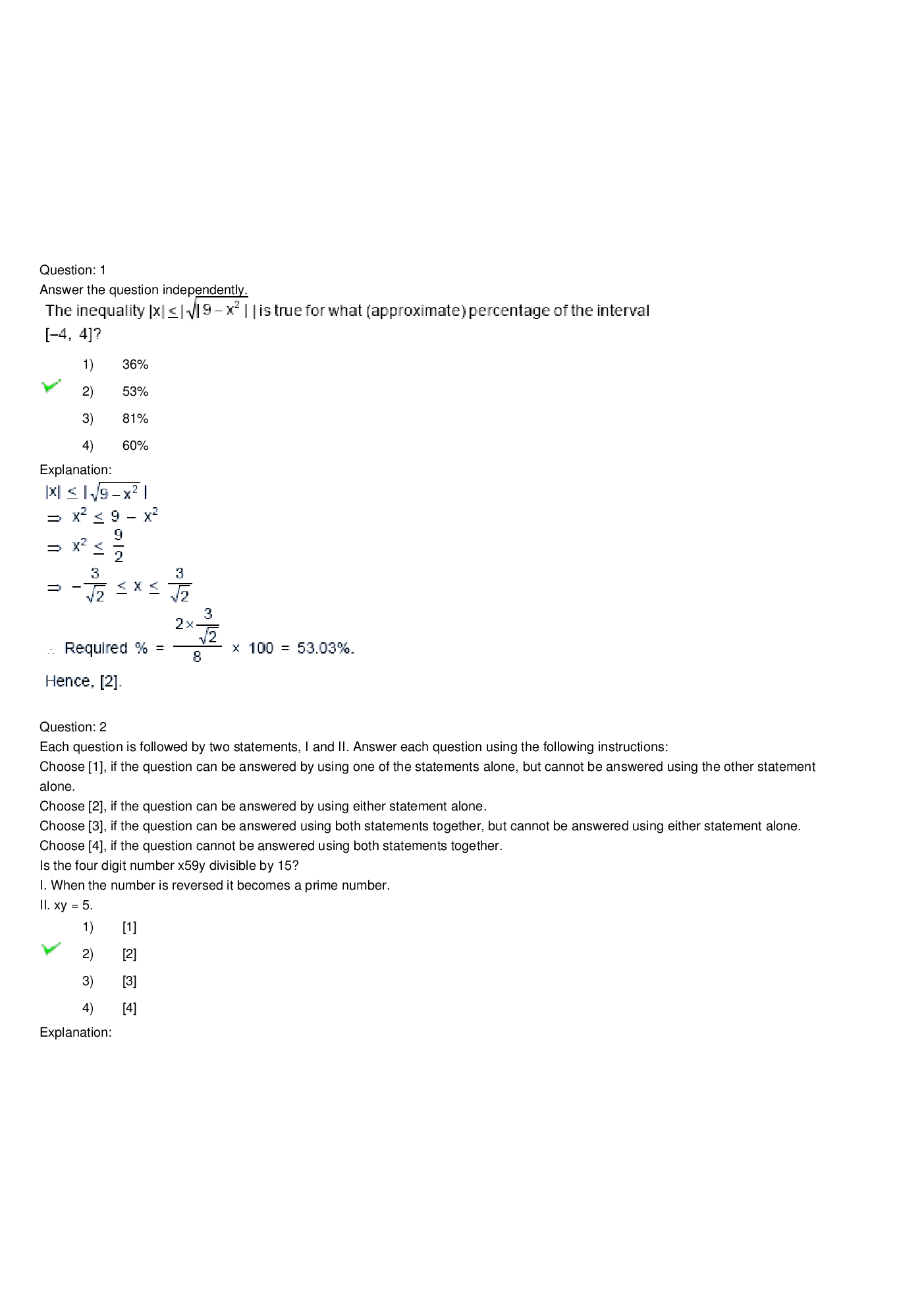 CAT Question With Answer Paper-21 - Page 2