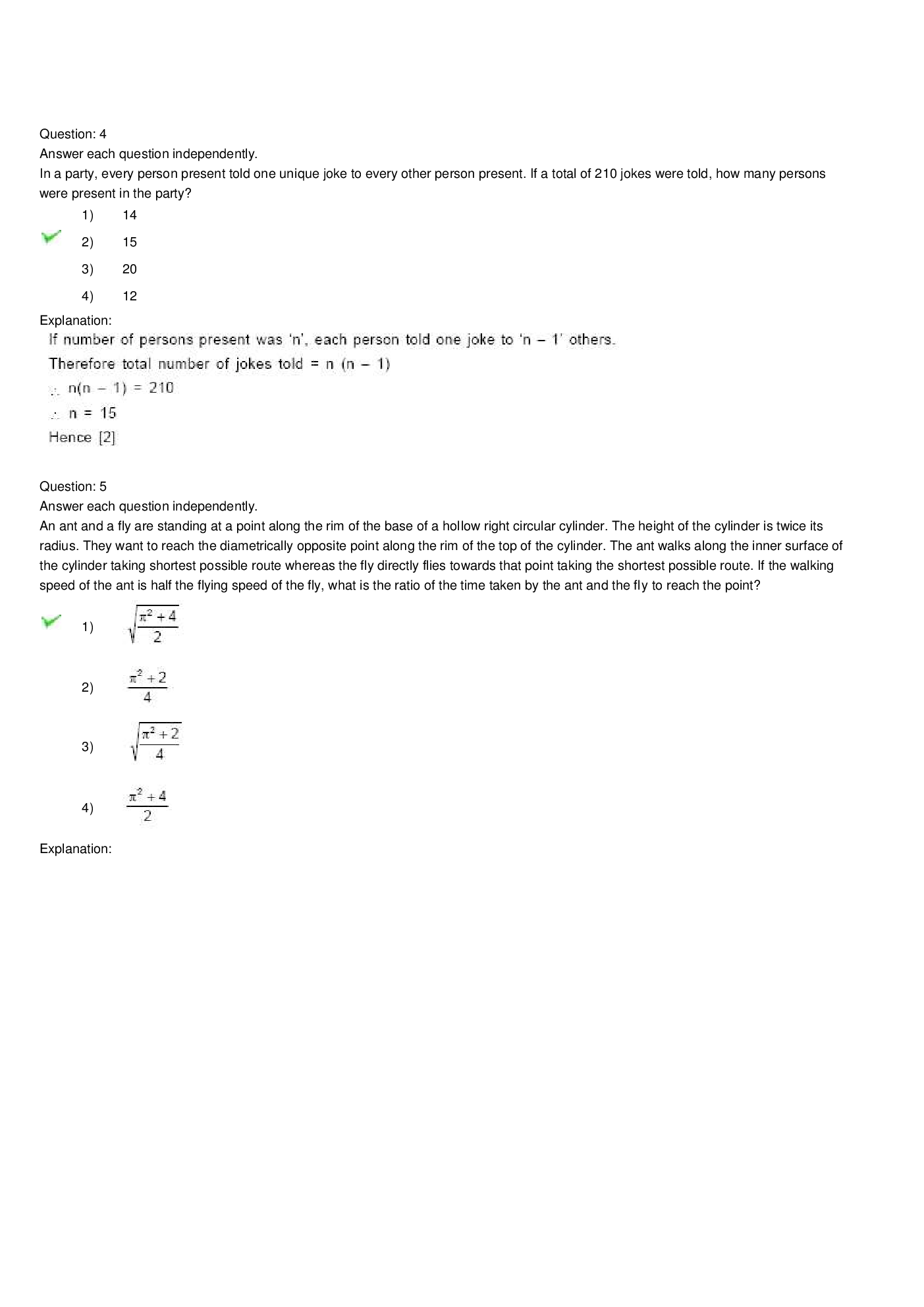 CAT Question With Answer Paper-30 - Page 5
