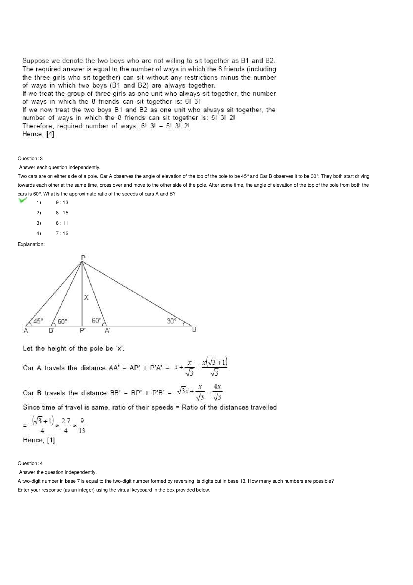 CAT Question With Answer Paper-31 - Page 3