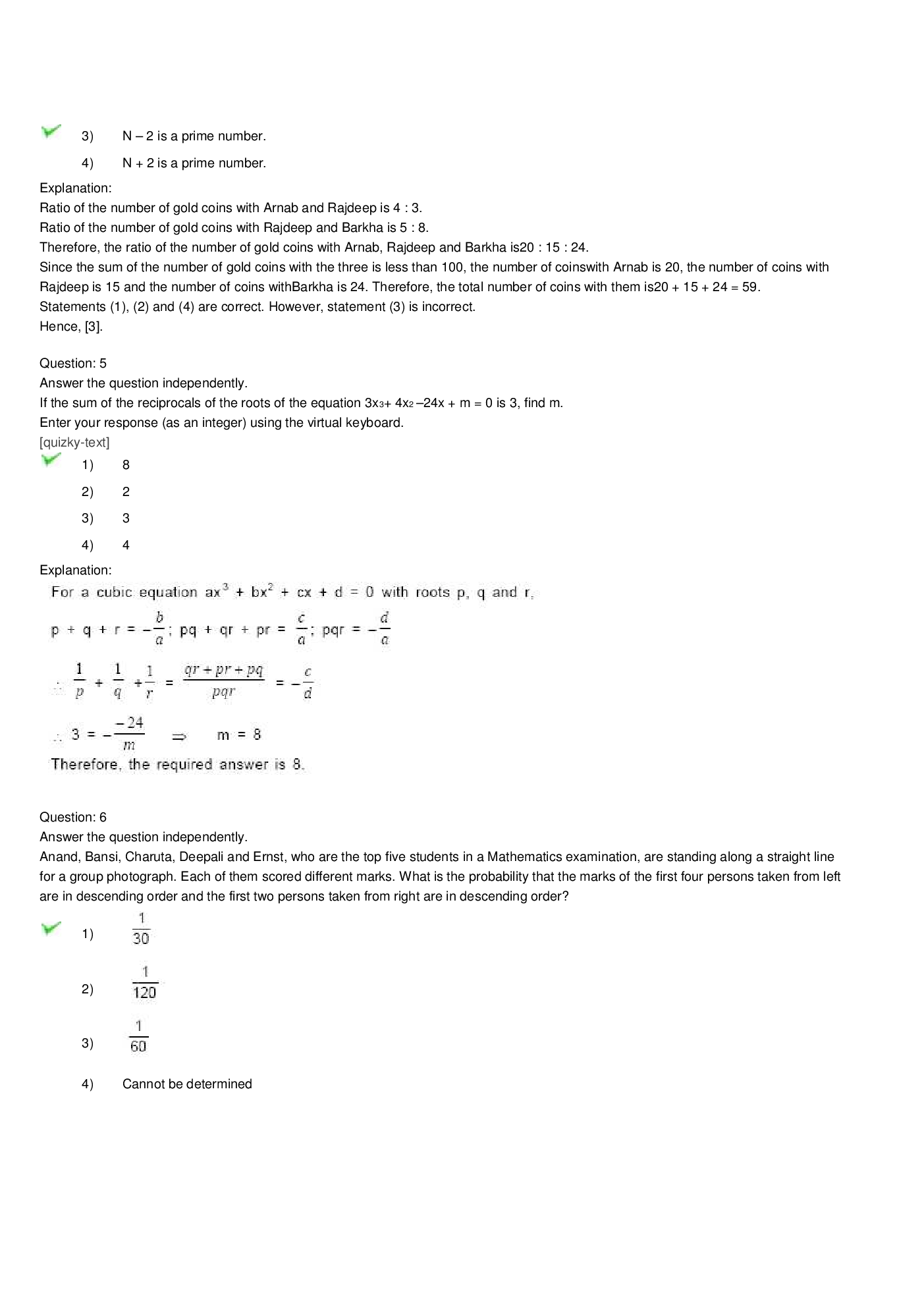 CAT Question With Answer Paper-34 - Page 4
