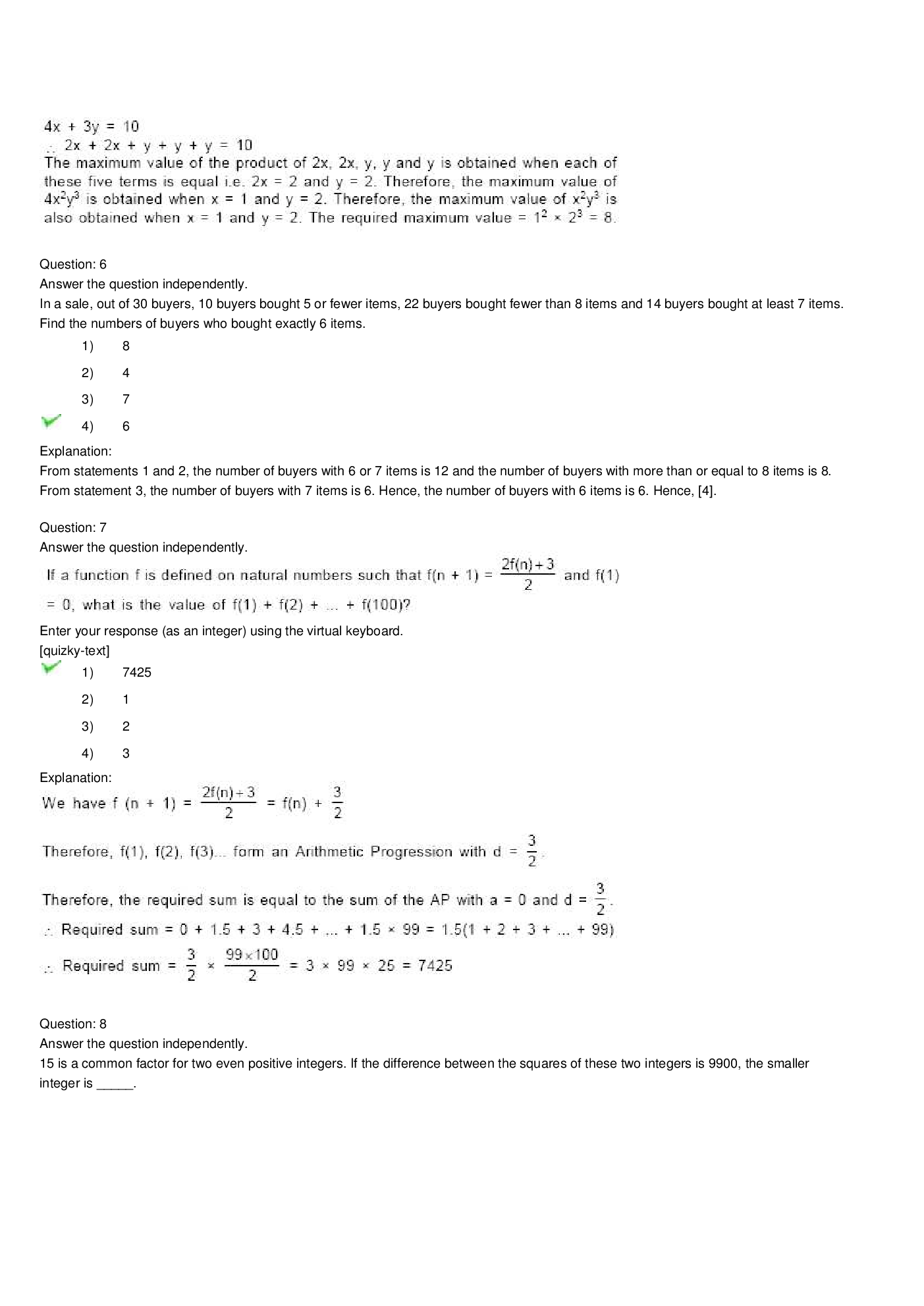 CAT Question With Answer Paper-38 - Page 5