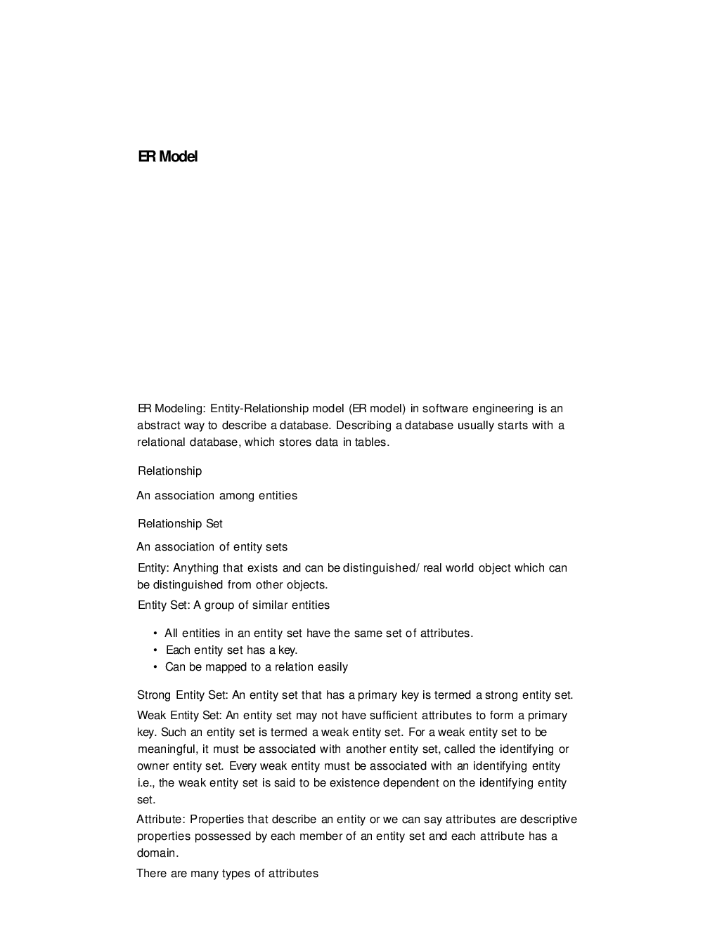GATE Short Notes For Computer Science Engg. (Database) - Page 2