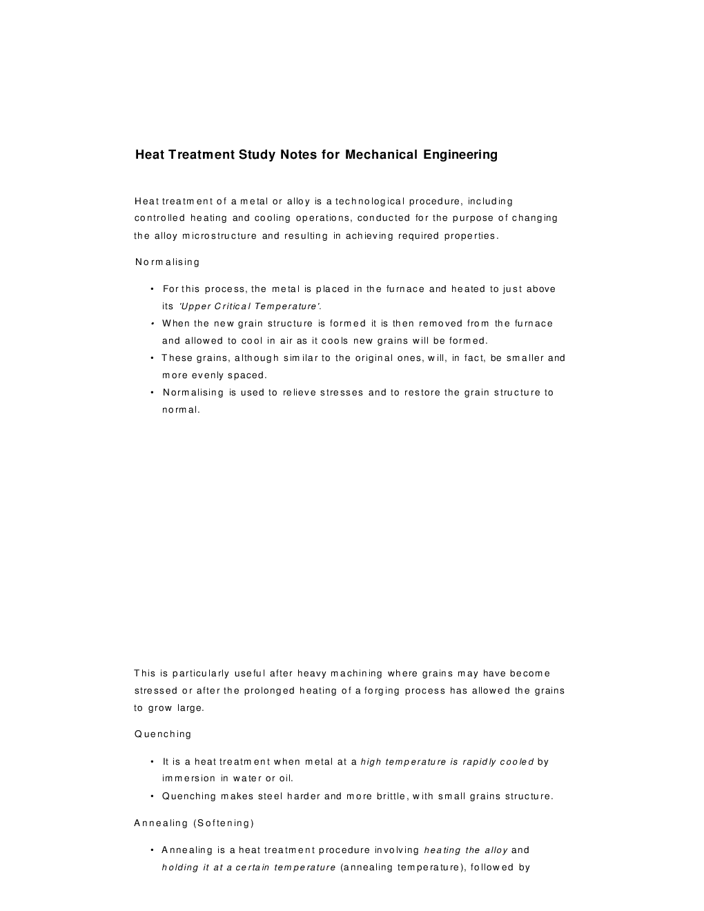 GATE Short Notes For Mechanical Engg. (Engineering Materials) - Page 2