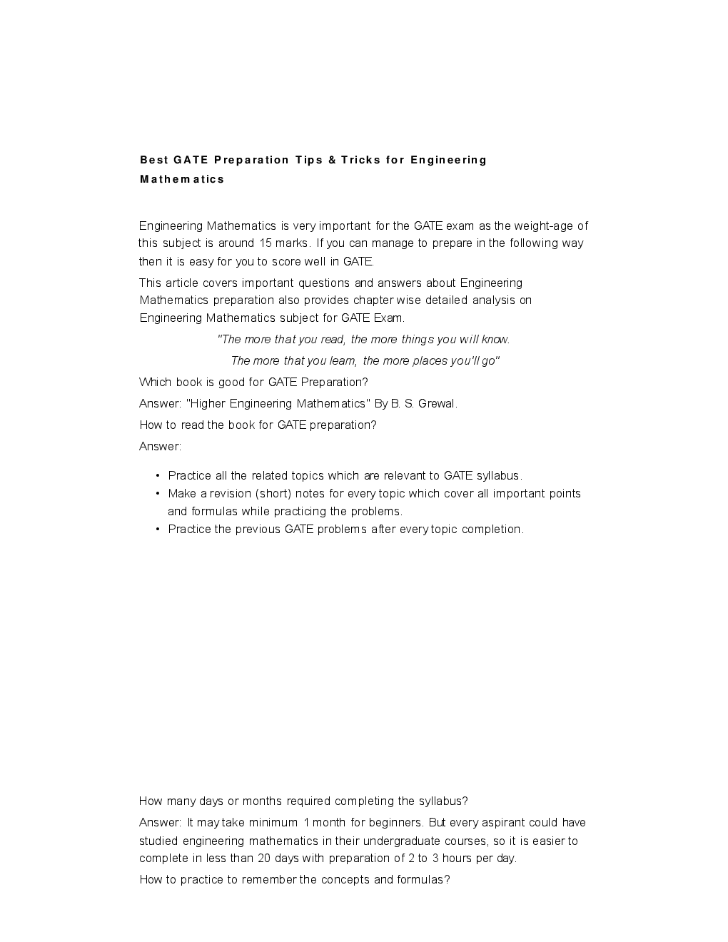 GATE Short Notes For Mechanical Engg. (Engineering Mathematics) - Page 2