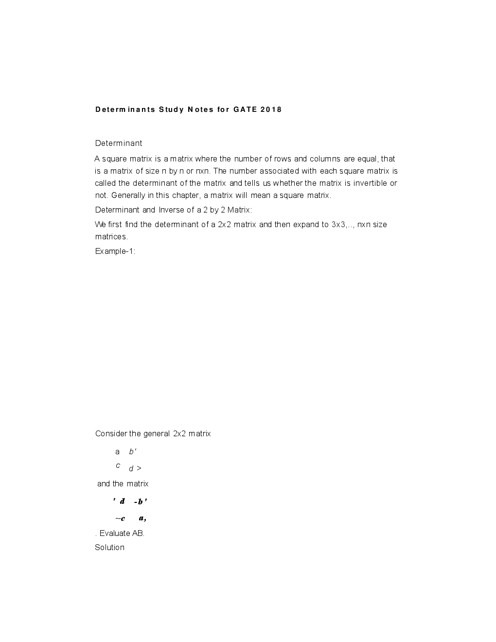 GATE Short Notes For Mechanical Engg. (Engineering Mathematics) - Page 5