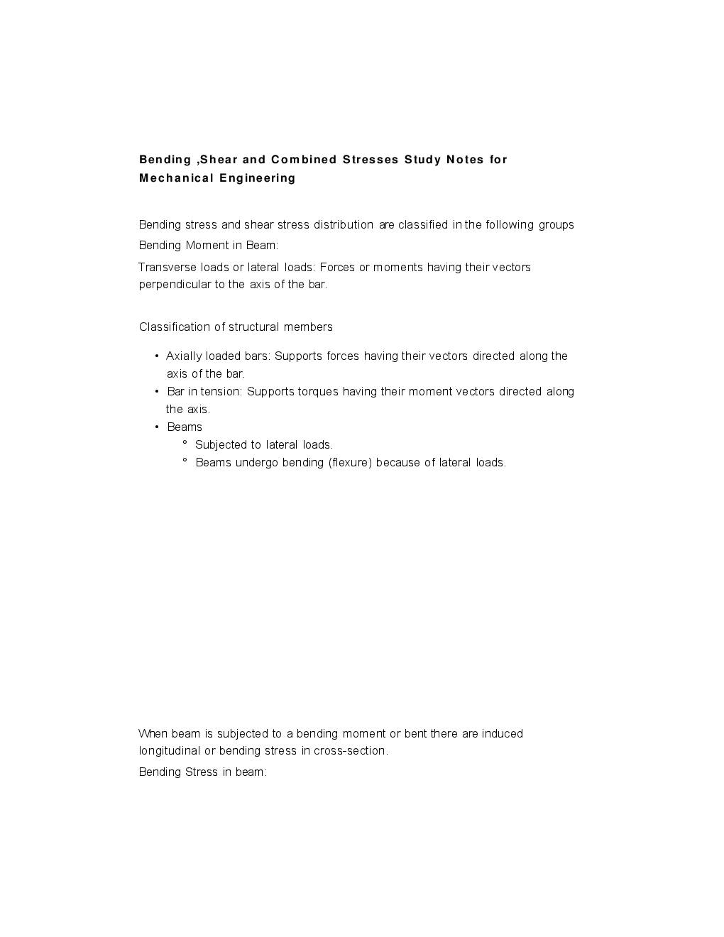 GATE Short Notes For Mechanical Engg. (Strength Of Materials & Mechanics Of Material) - Page 2