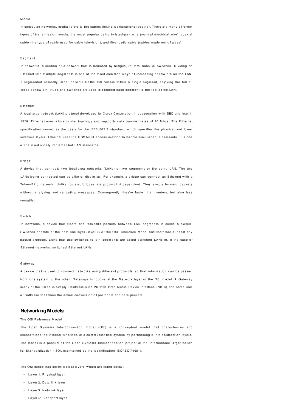 GATE Short Notes For Computer Science Engg (Computer Network-II) - Page 5