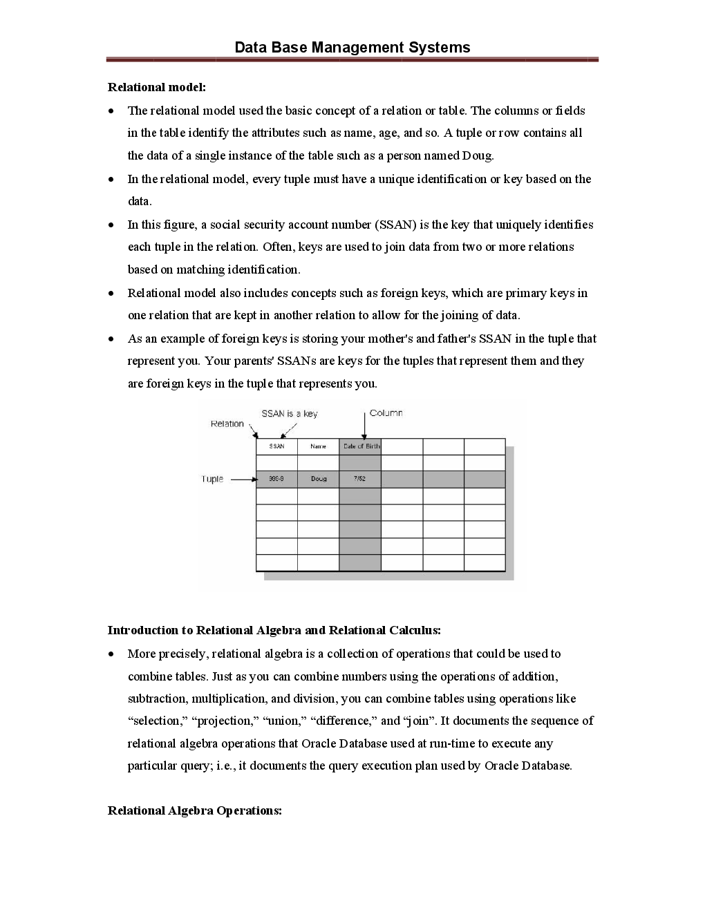  GATE Short Notes For Computer Science Engg (Database Management Systems) - Page 3