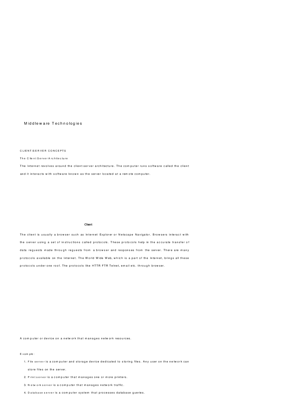  GATE Short Notes For Computer Science Engg (Middleware Technologies) - Page 2