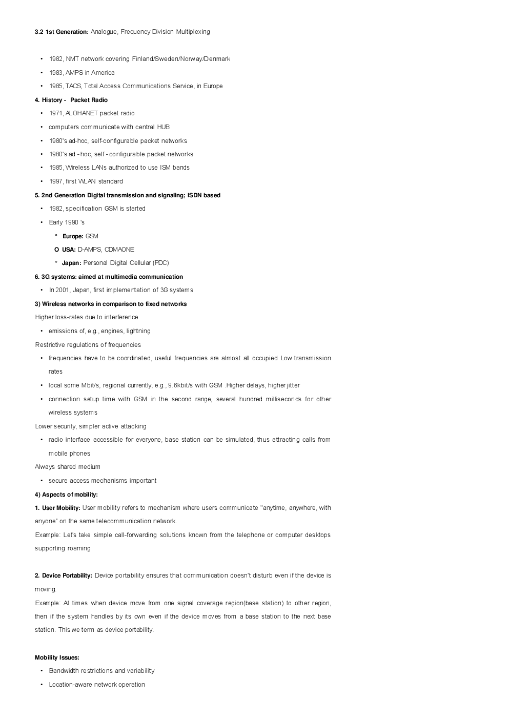  GATE Short Notes For Computer Science Engg (Mobile Communication And UNIX) - Page 3