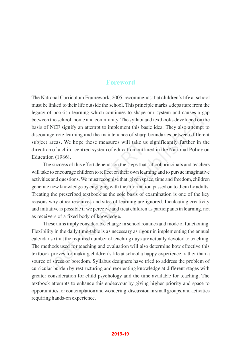 NCERT Mathematics - II Textbook For Class XII - Page 4