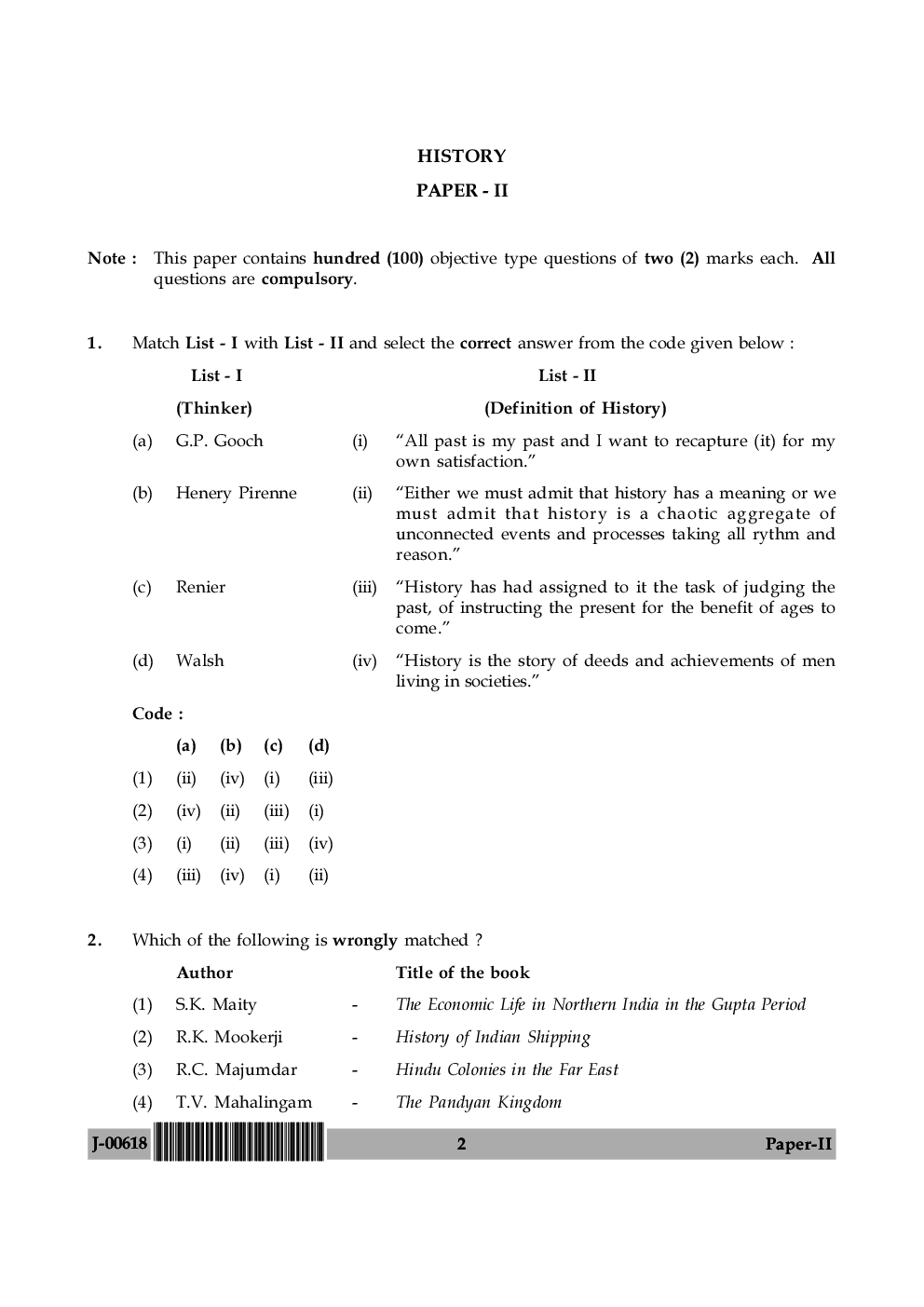  UGC Net Previous Year Question Paper With Solution History For 2018 (Paper II) - Page 3