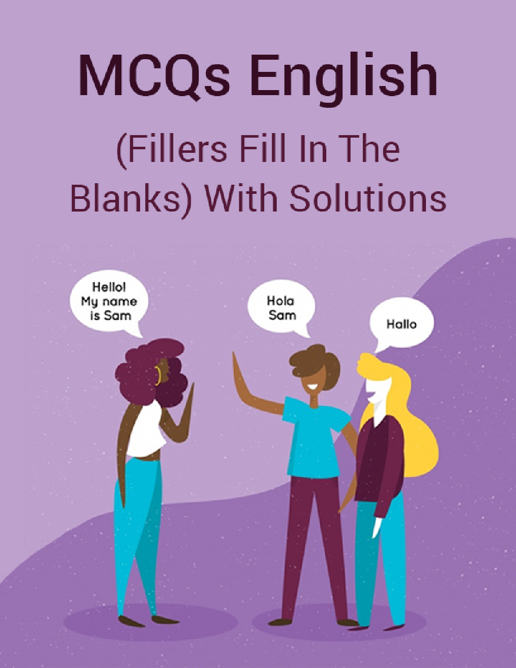 MCQs English (Fillers Fill In The Blanks) With Solutions - Page 1