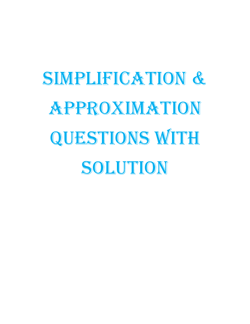 MCQs Quantitative Aptitude (Simplification Approximation-I) With Solutions - Page 2
